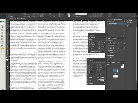 Basic Typesetting Principles in Adobe Indesign - Tutorial