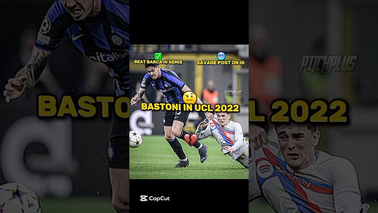 Bastoni post on IG after winning Barcelona 😮‍💨🔥 #bastoni #intermilan #barcelona