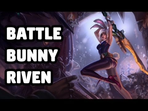 BATTLE BUNNY RIVEN SKIN SPOTLIGHT - LEAGUE OF LEGENDS
