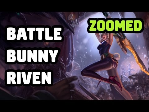 BATTLE BUNNY RIVEN SKIN ZOOMED SPOTLIGHT - LEAGUE OF LEGENDS