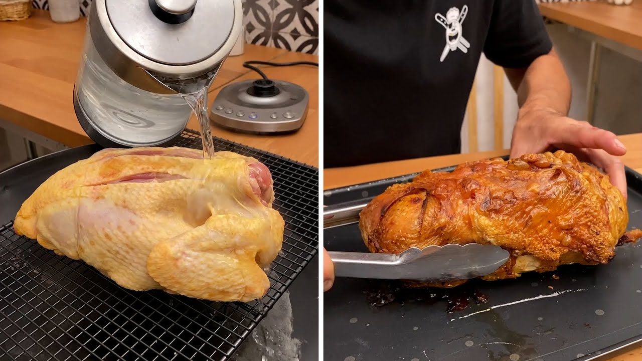 BBQ Chicken Roll: From Whole Chicken to Irresistible BBQ Roll 🍗🤤