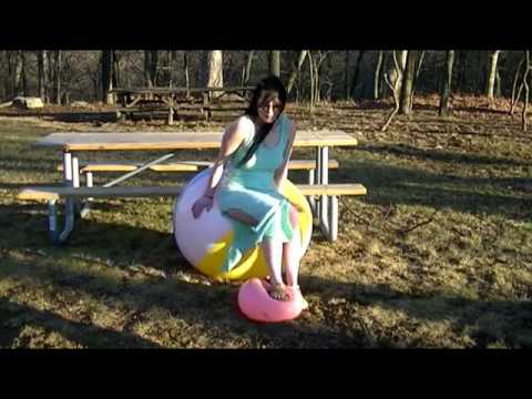 Beach Ball Balloon Stomping At Cowan's Gap State Park