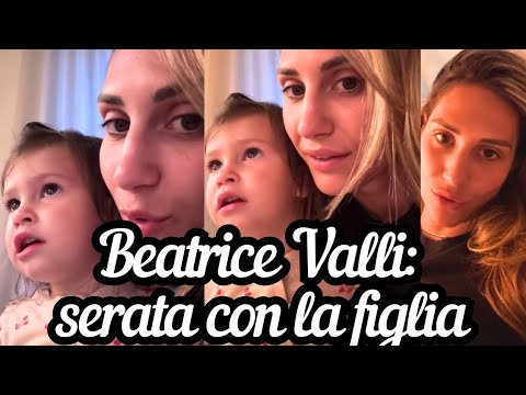 BEATRICE VALLI: serata davanti alla tv con la figlia Maty...e poi gnocchi fritti ❤️
