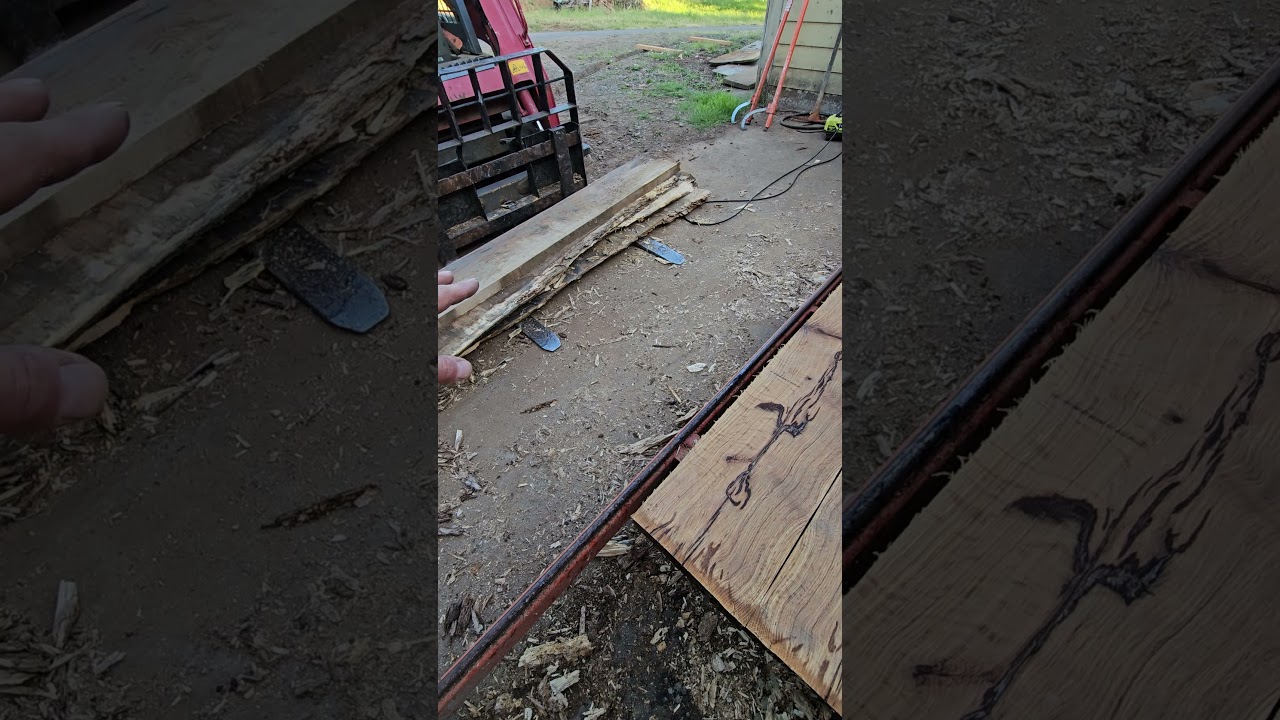 Beautiful Boards from the Rotten White Oak Log #white #oak #Ugly #transformation #beauty #art #wood