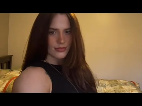 Beautiful muscular woman flexing