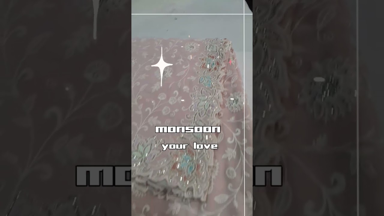 beautiful SAREE | laxmipati new | lakhnavi embroidery | chickan kari|