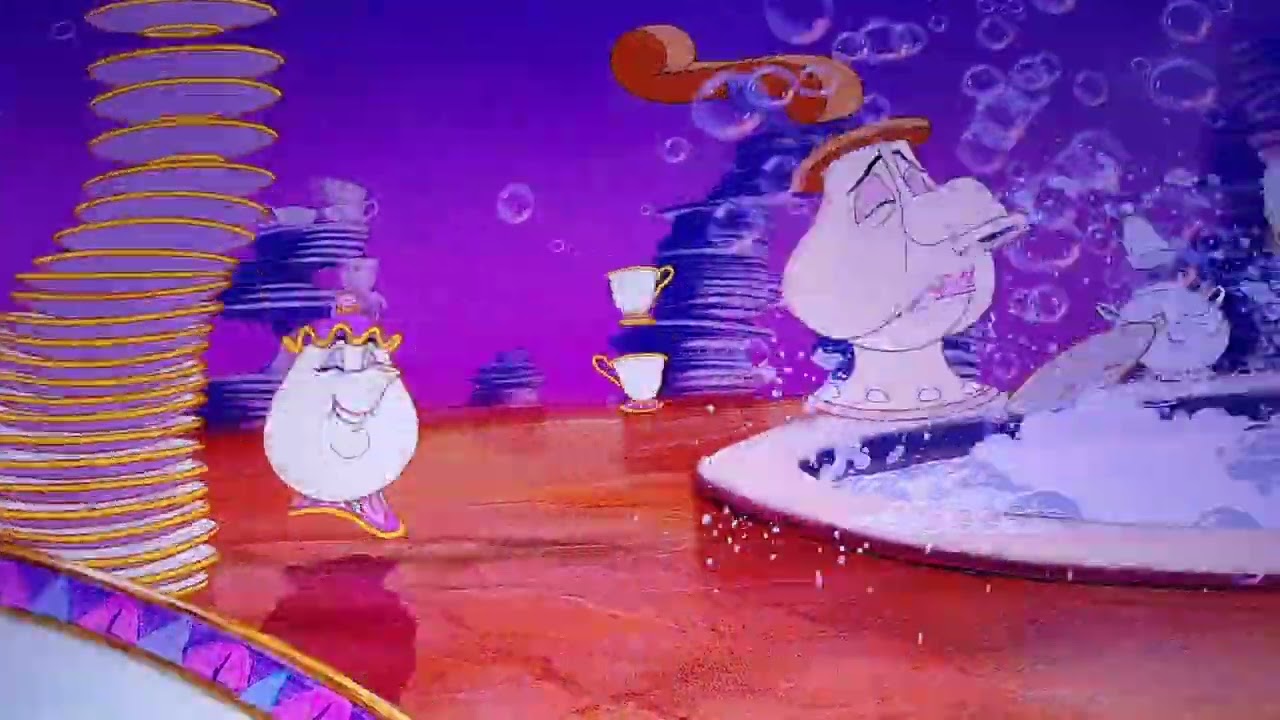 Beauty And The Beast Be Our Guest Scene