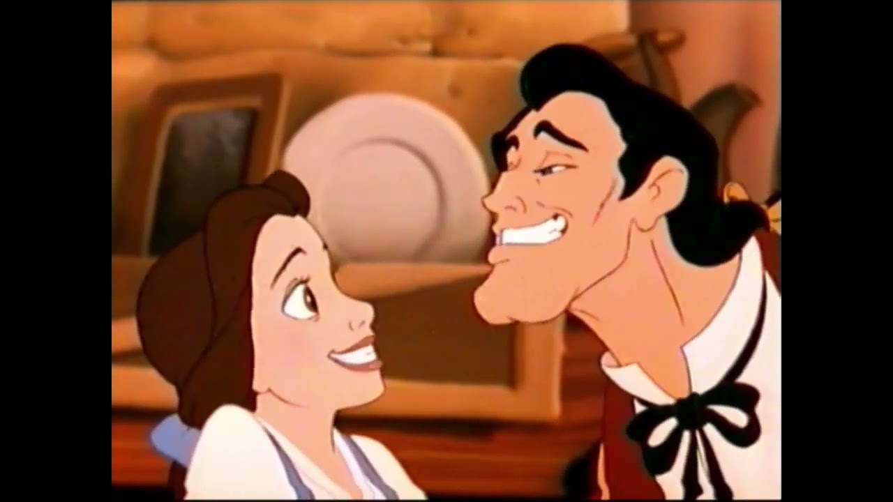 Beauty And The Beast: Gaston Tries to Marry Belle (1991) (VHS Capture)