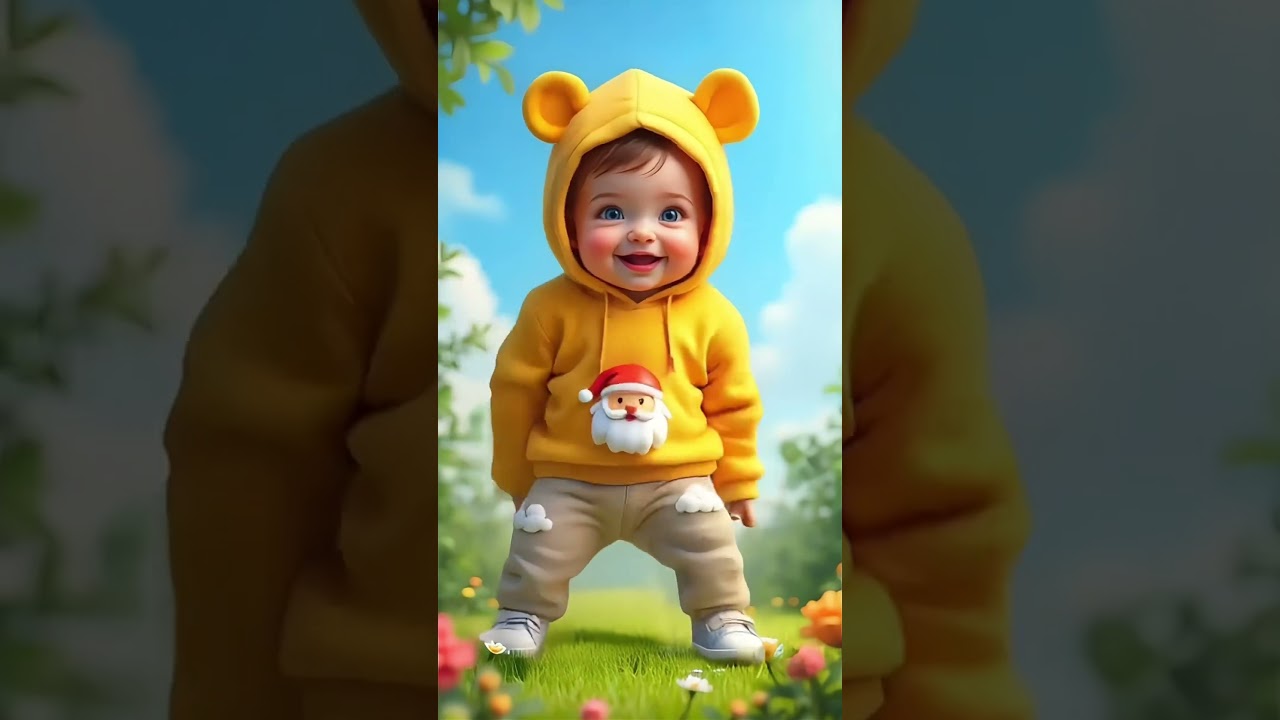 Bebê fofo dançando