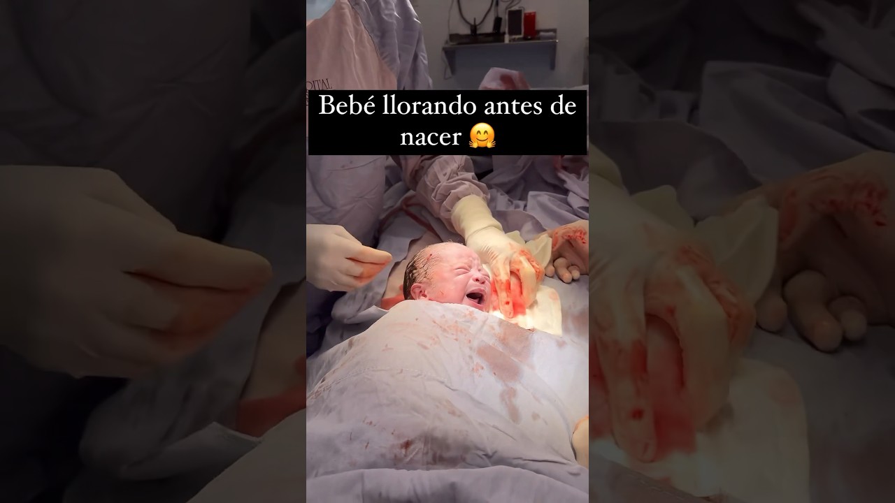 Bebé llora antes de nacer 👶 #baby #newborn #newbornbaby #reciennacido #bebe #pregnant #pregnancy