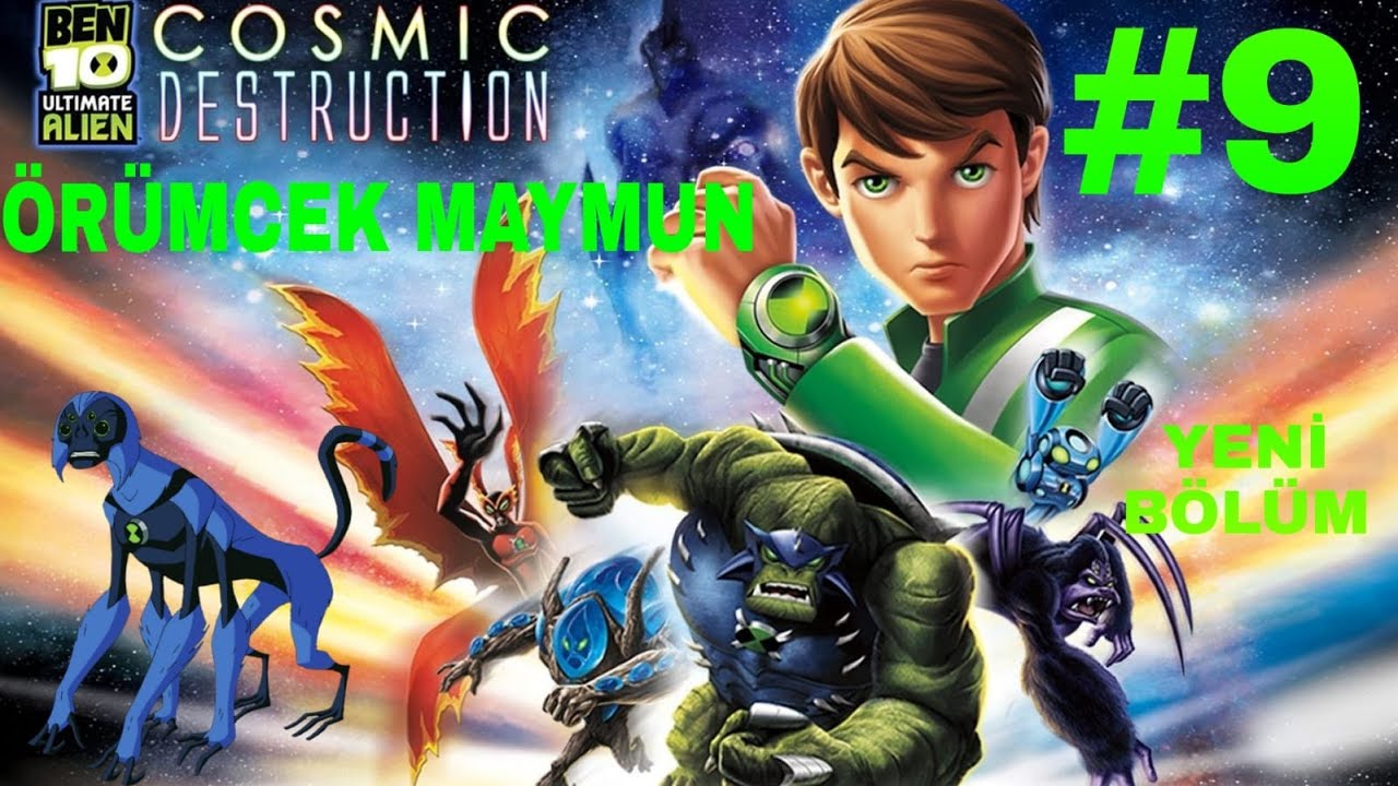 BEN 10 ULTİMATE ALİEN COSMİC DESTRUCTİON #9 ÖRÜMCEK MAYMUN