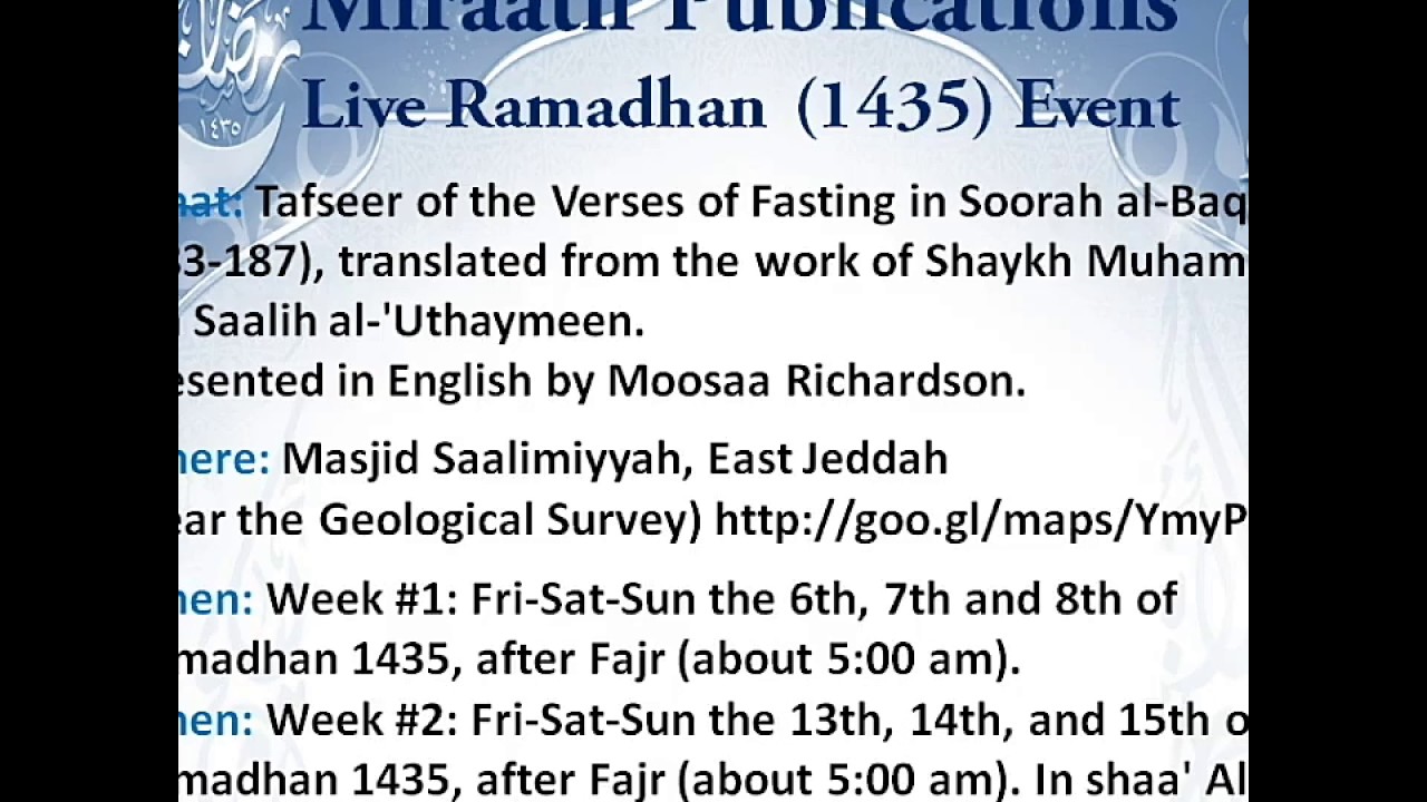 Benefits of Ramadhan (swaum)