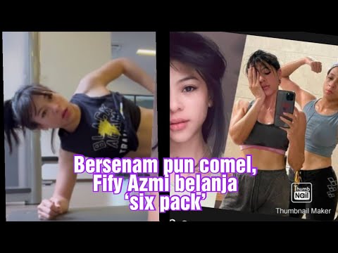 Bersenam pun comel, Fify Azmi belanja ‘six pack’