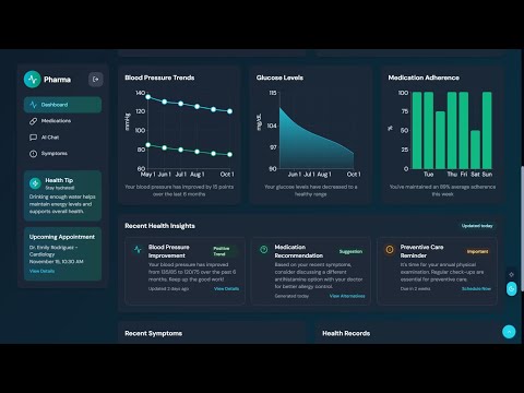 Best Personal AI Medical Assistant UI Template - Next.js, Tailwind CSS, and Shadcn UI