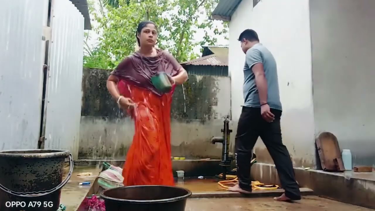 Bhabhi bathing vlog new video