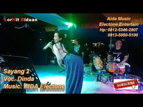 Biduan hot cantik goyang itik Dinda nyanyi lagu dangdut koplo Sayang 2 ~ Aida electone Balikpapan