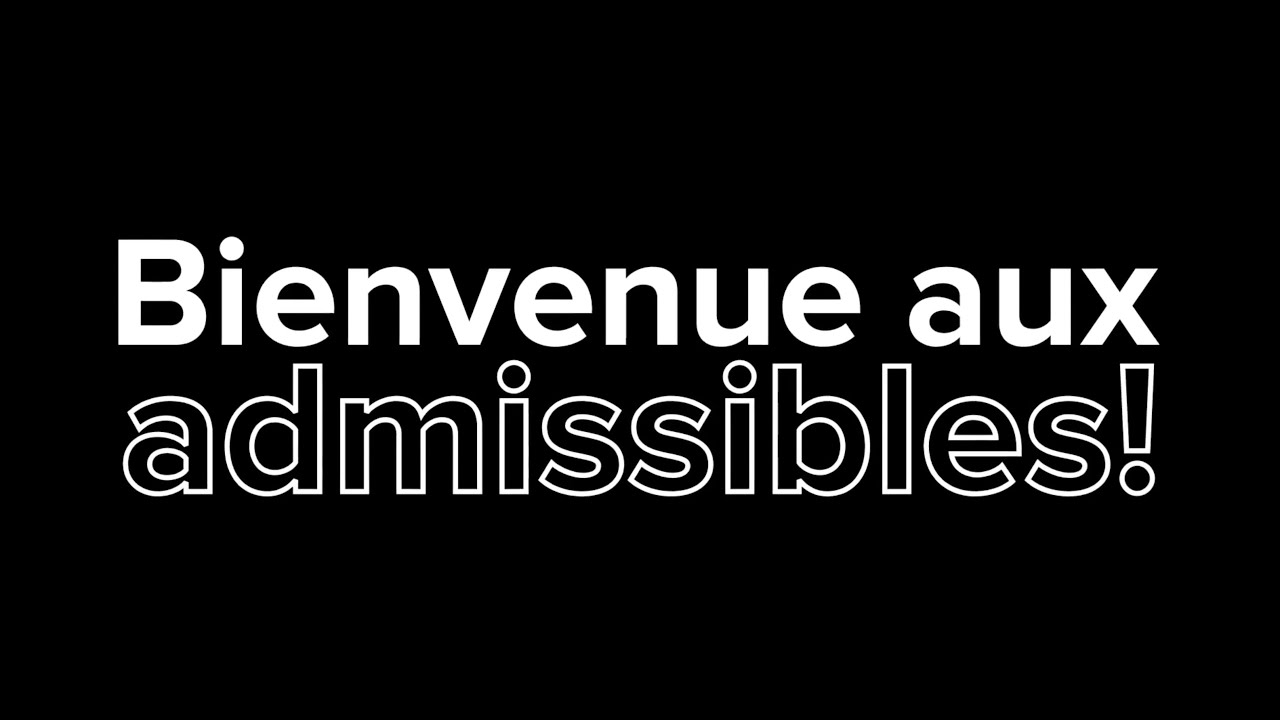 Bienvenue aux admissibles - ENSEA