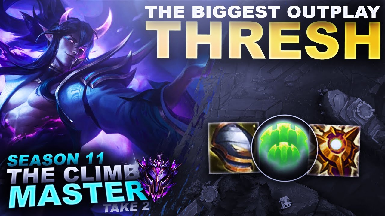 BIGGEST THRESH OUTPLAY YOU'LL EVER SEE! - Climb to Master S11 | League of Legends