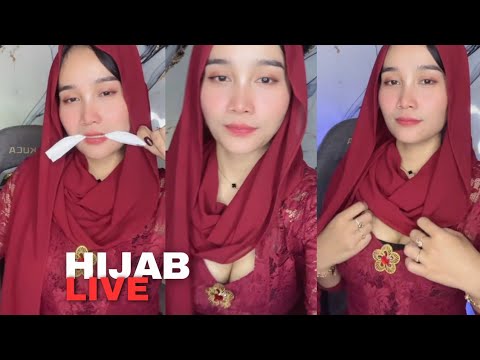 BIGO LIVE BARBARIC HIJAB RED KEBAYA