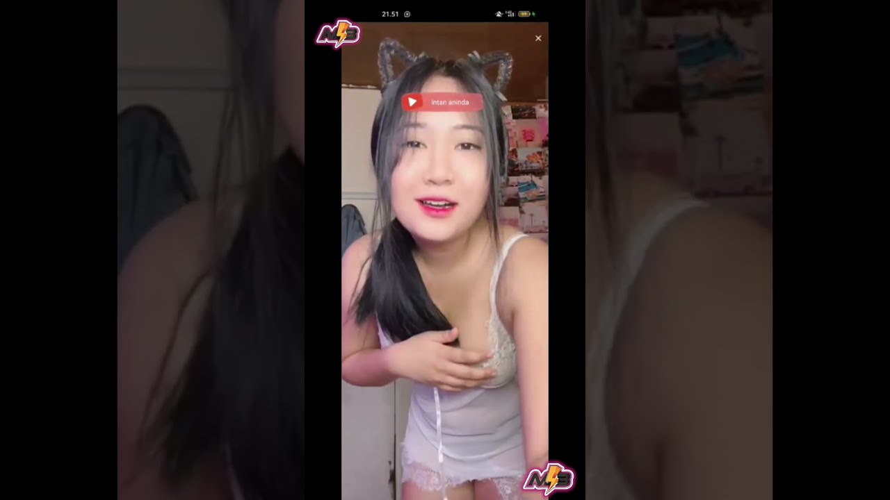 BIGO LIVE INTAN ANINDA GOYANG LINGERIE PUTIH TIPIS HOT JOGET PEMERSATU BANGSA #goyangtiktok