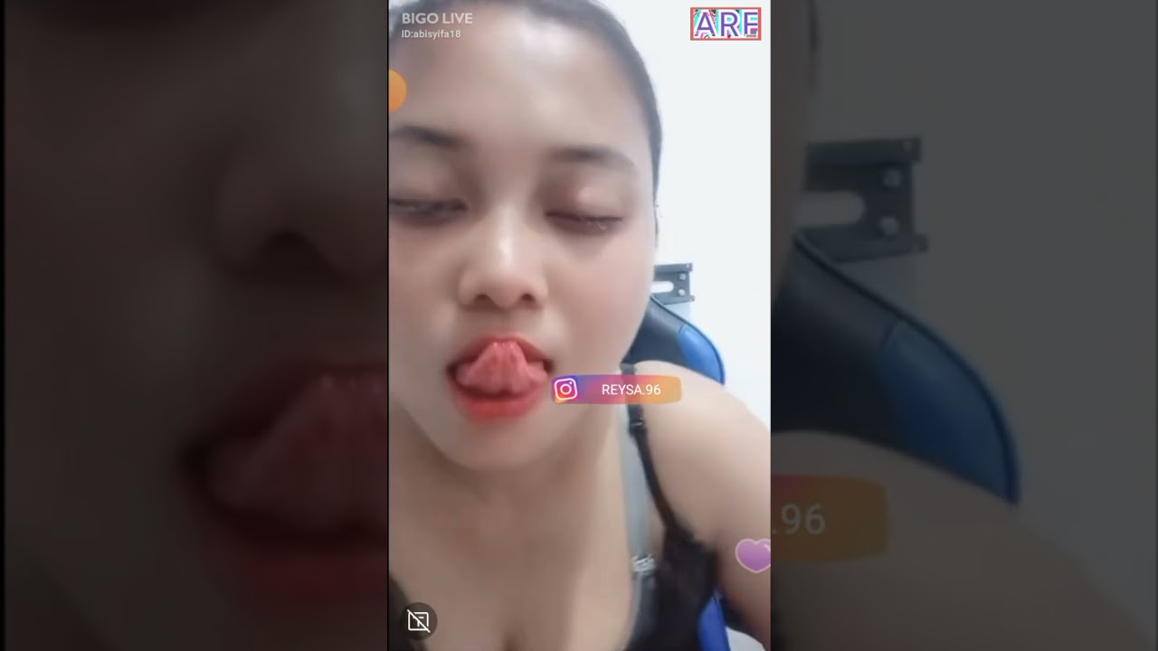 bigo live tante cantik terbaru main lidah bikin ketagihan