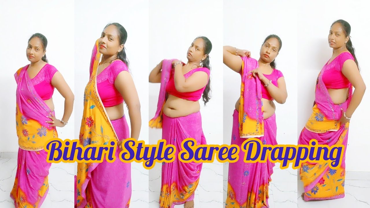 Bihari Style Saree Drapping video