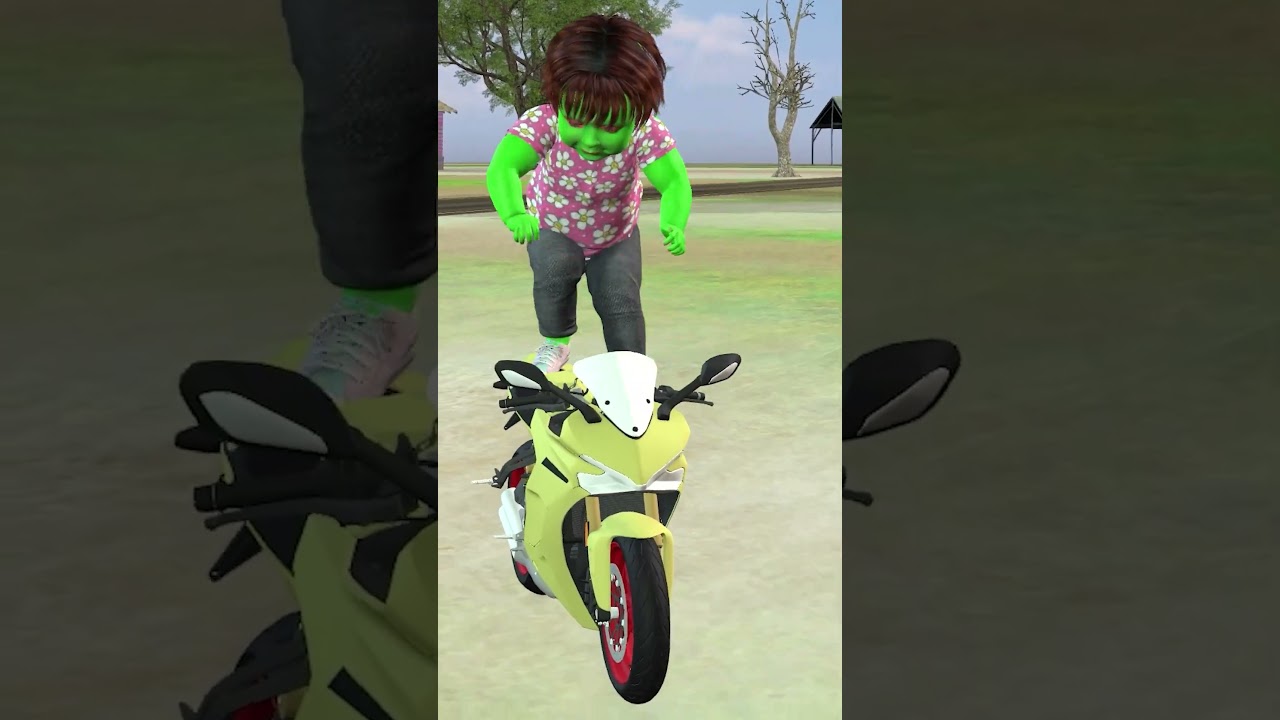 Bike 🏍️ bahut speed se chla rhi h choti Anaya fir kya hua people ke sath #bike #trending
