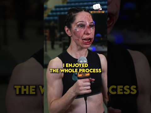 BKFC  Melanie Shah after getting her tooth knocked out: 