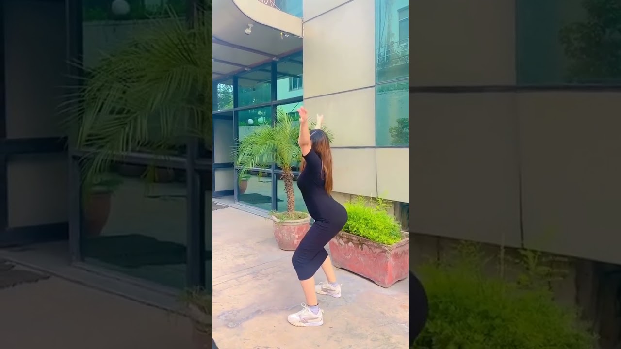 black dress girl with big booty Big Bank Challenge  #shorts