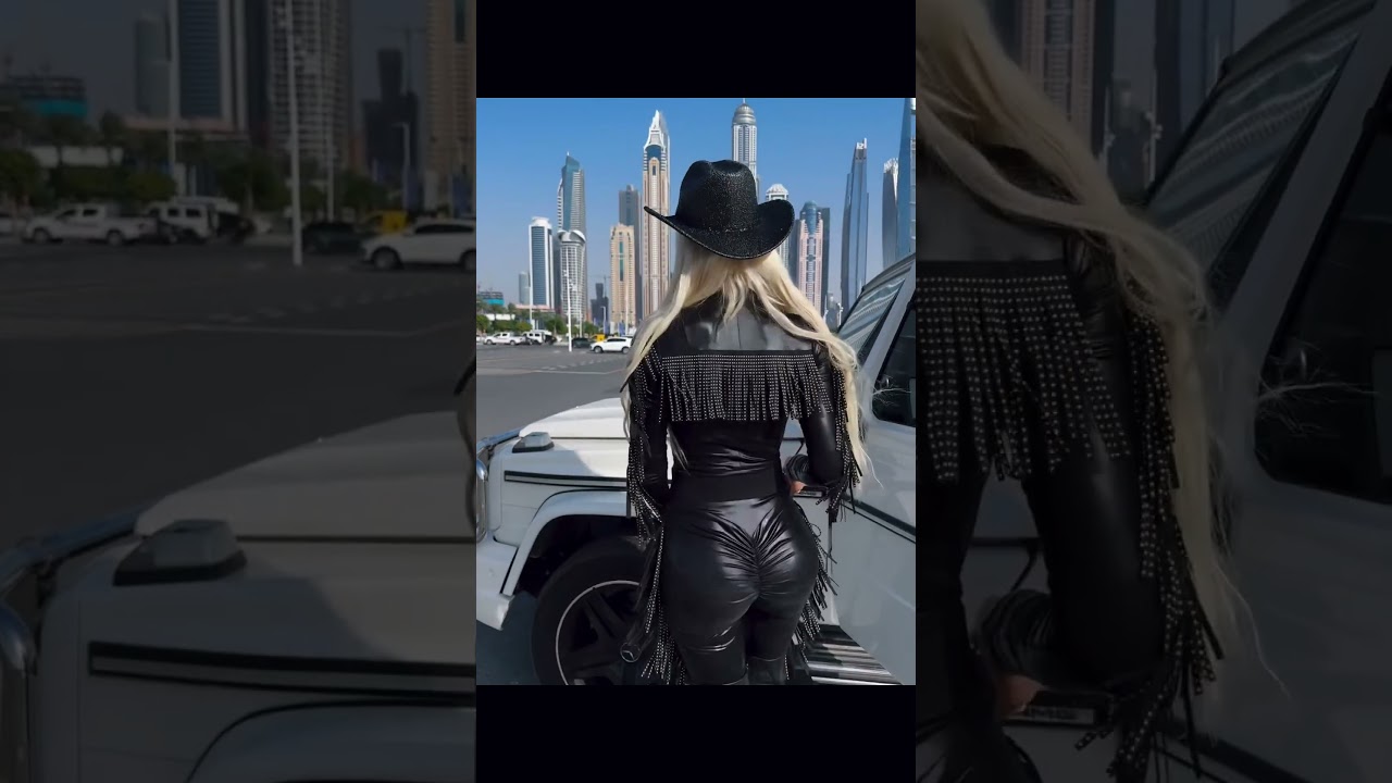Black SHINY LEGGINGS Cowgirl Outfit Dubai Try on Haul ! #sweetsinlatex