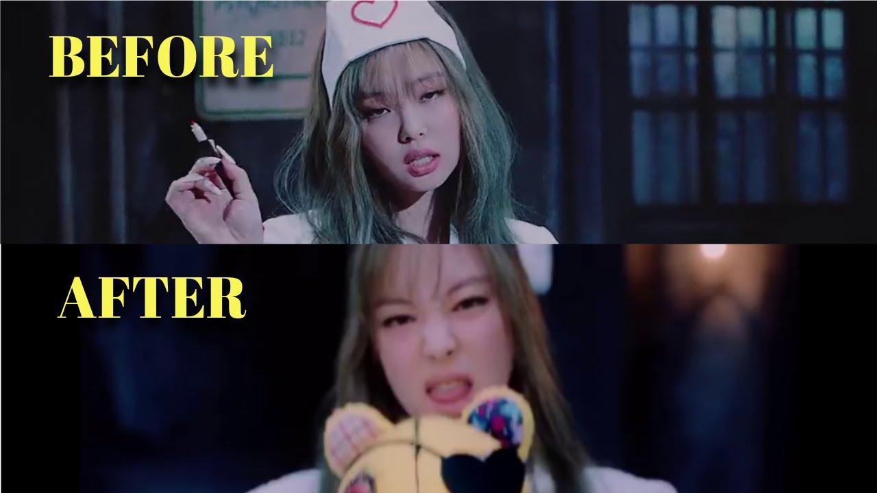 BLACKPINK 'Lovesick Girls' Jennie Nurse Scene Before & After Deleted Scene