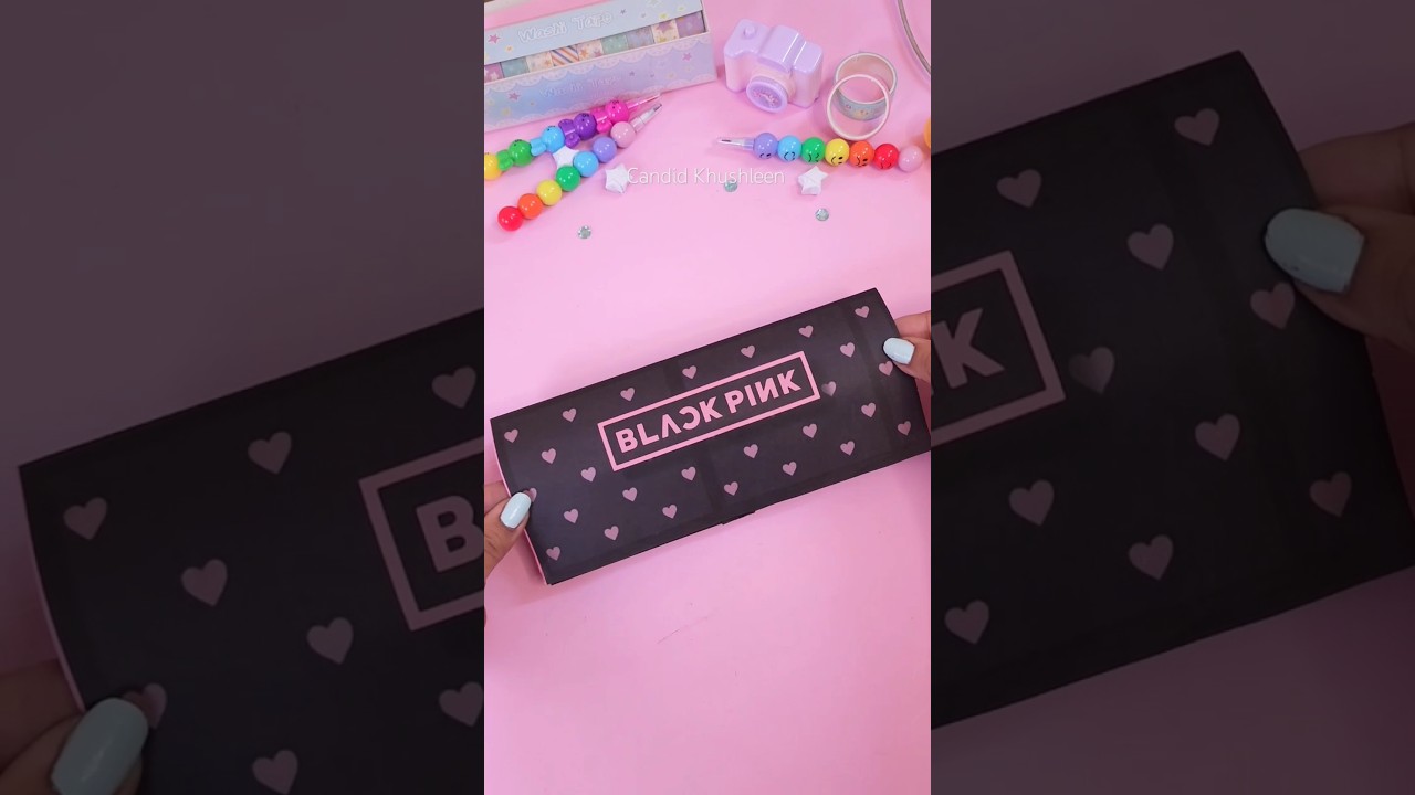 Blackpink Pencil Case Idea - DIY CUTE School Supplies #papercrafts #shorts #diy #pencilcase #blink