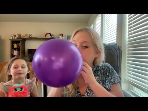 Blowing up balloons and drawing on them with sharpies #ASMR