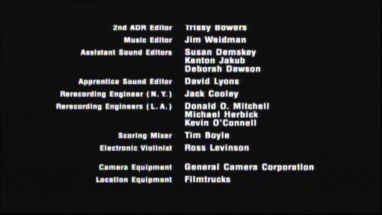 Blue Steel (1990) End Credits (Starz Encore Classic 2025)