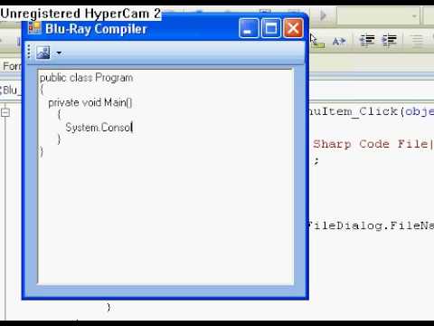 Blu-ray C# and VB compiler - Problem 1(fixed!)