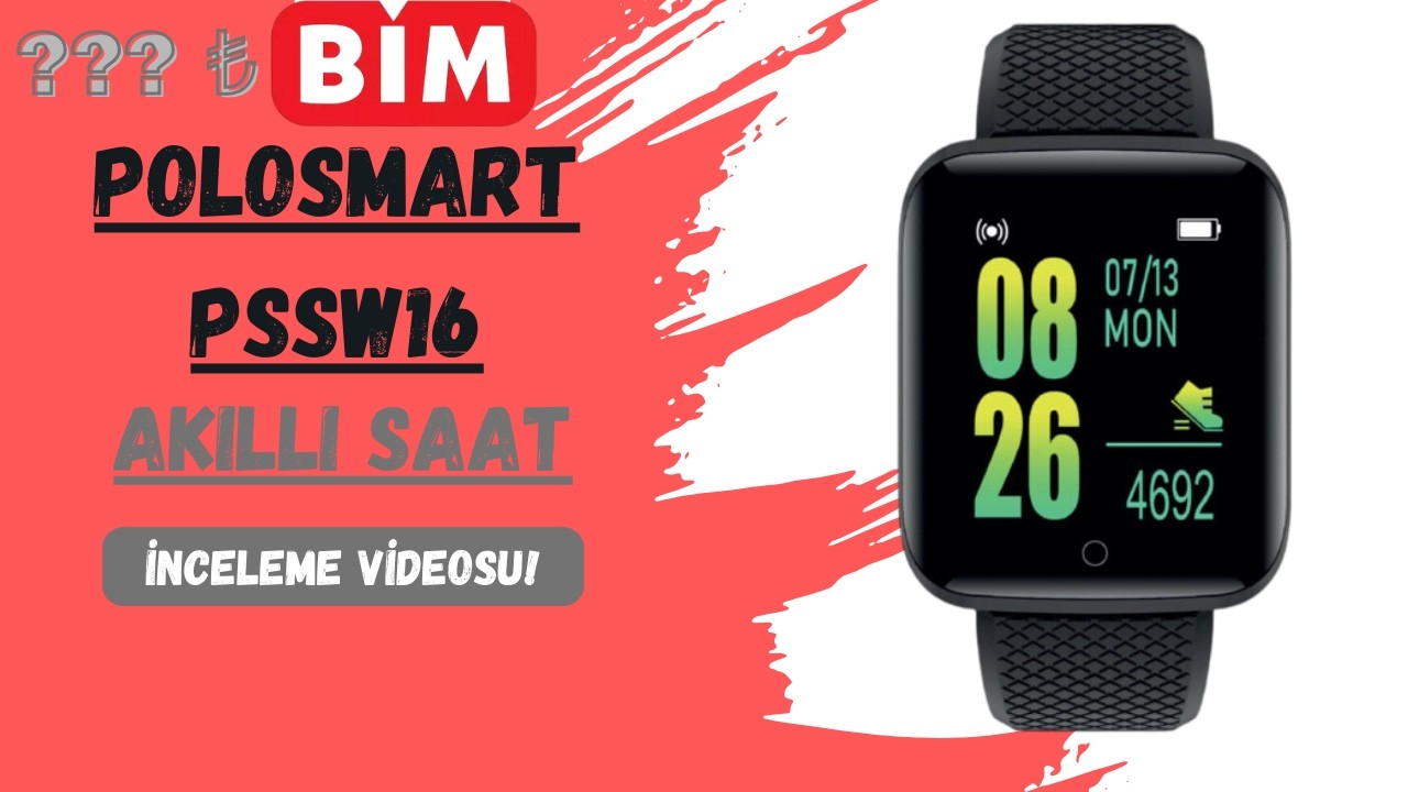 BİM'e Gelen 299 TL'lik Akıllı Saat | POLOSMART PSSW16 Akıllı Saat Kutu Açılımı Ve İnceleme| HryFine