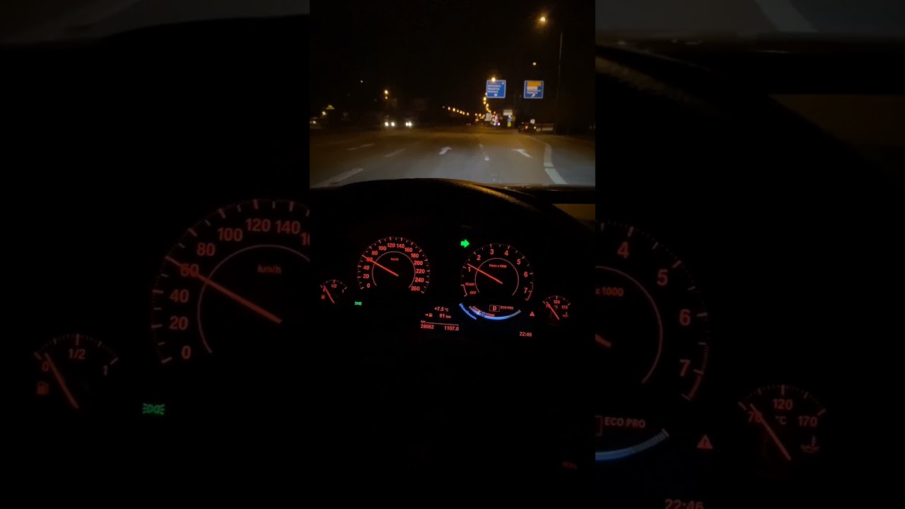 Bmw Araba Snap F30 Gece