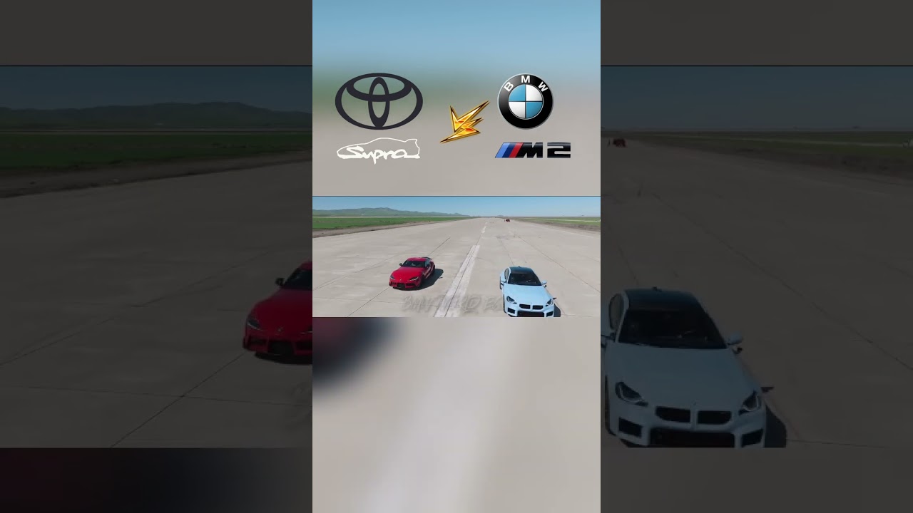 BMW M2 VS Toyota GR Supra MK5 DragRace #shorts #bmw #m2 #toyota #supra #mk5supra