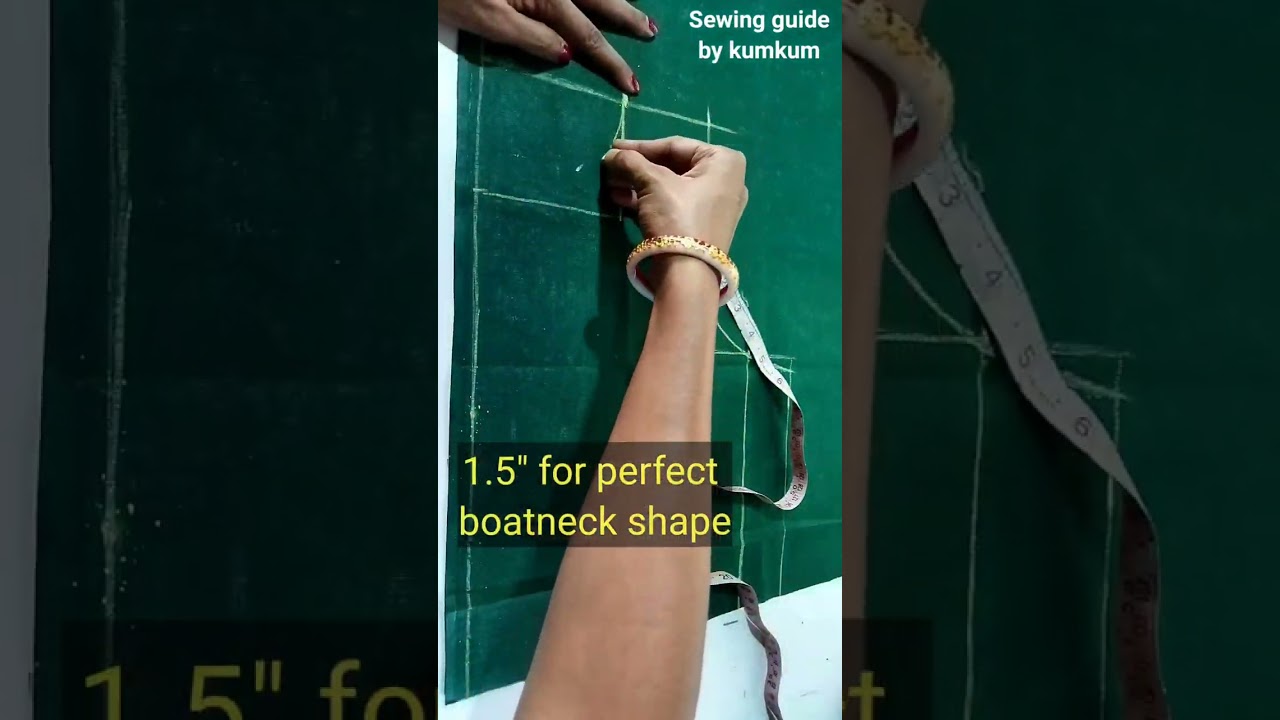 Boatneck blouse design cutting easily।। #boatneckblousecutting
