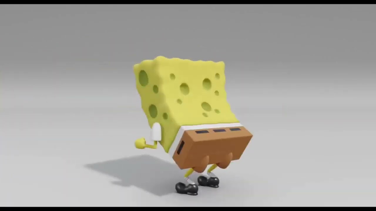 Bob esponja dançado bum bum tam tam