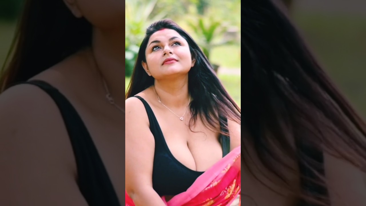 Bobita red saree fashion _4#bongsareemodel#shorts #video #viralvideo