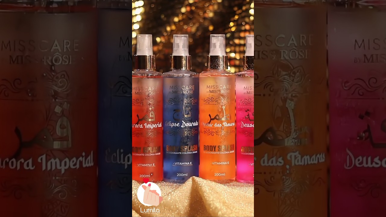 Body Splash Árabe Miss Care by Miss Rôse Disponível na #lumilaartigoseacessorios #bodysplash