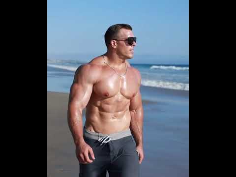 Bodybuilder at the Beach