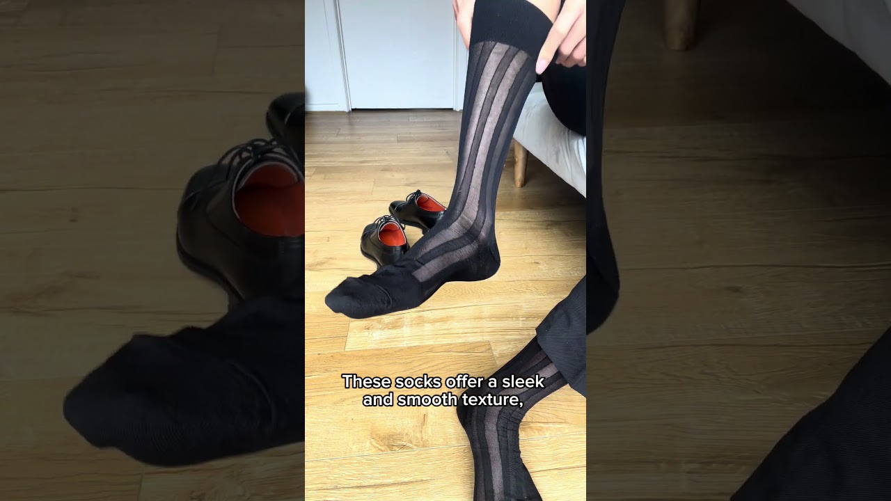 Bold Stripe Nylon Socks - Ad