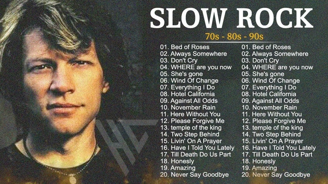 Bon Jovi, Scorpions, Air Supply, Led Zeppelin, Eagles, Phil Collins - Slow Rock Love Song 70s 80s