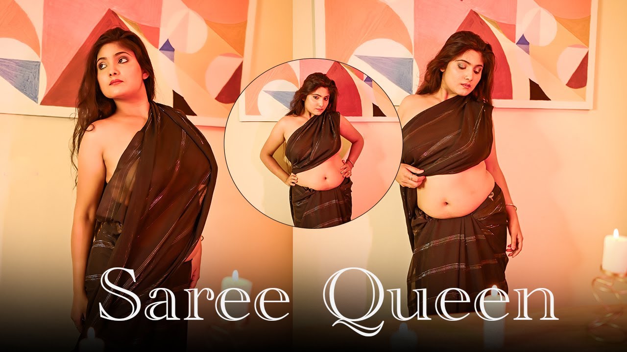 BONG BEAUTY IN INDOOR FEAT.PUJA | SAREE FASHION VLOG | SAREE QUEEN | 2025