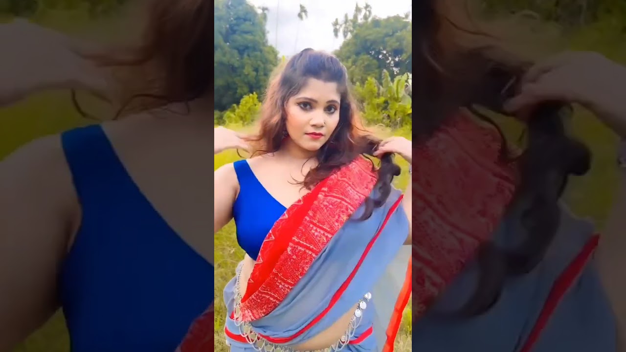 Bongo Beautiful Tora Rai outdoor saree fashion 2024|#Bongo model|#sareefashion |#chubby |#plussize