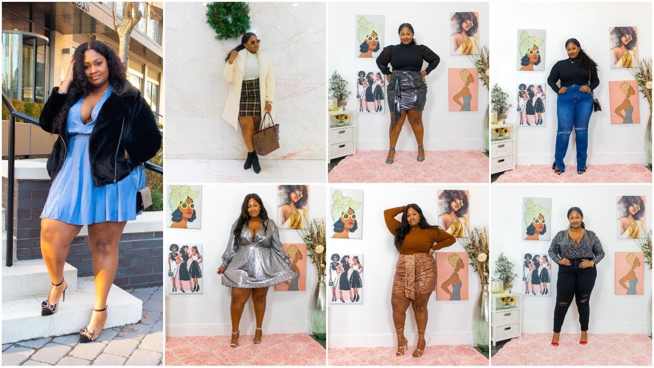 BOOHOO PLUS SIZE TRY-ON HAUL + STYLING| HOLIDAY LOOKS