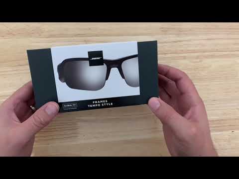 Bose Frames Tempo Rectangular Polarized, Bluetooth Sunglasses Black unboxing Review