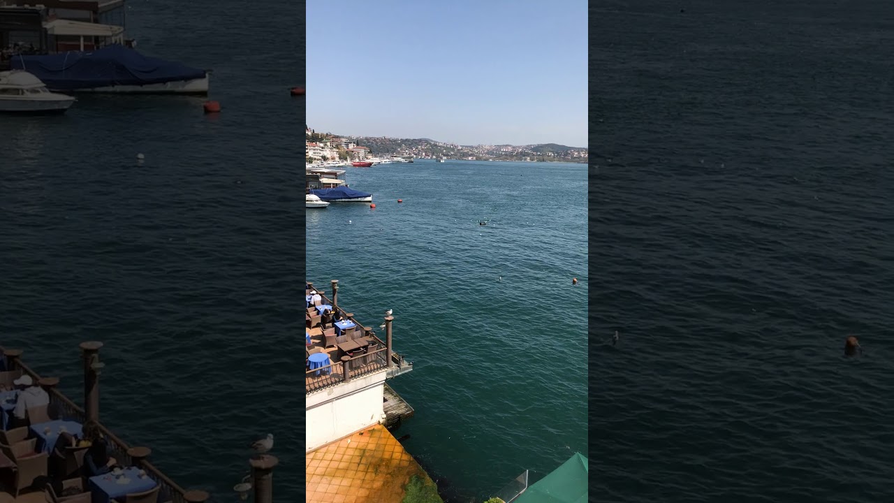 Bosphorus from Starbucks Bebek Istanbul